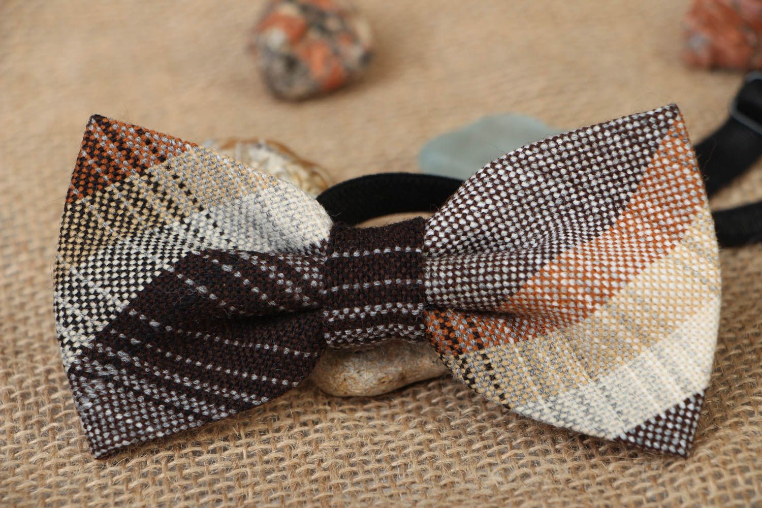 Wool bow tie photo 5