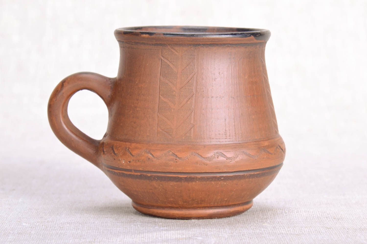Homemade clay mug photo 2