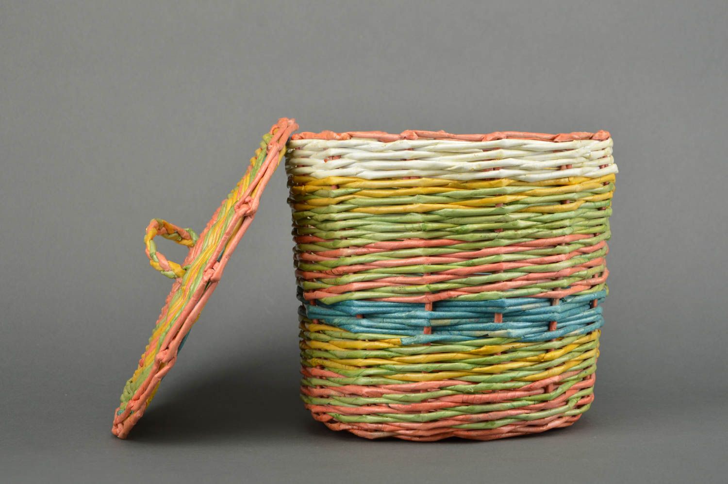 Handmade interior basket for toys home decor ideas decorative use only photo 1