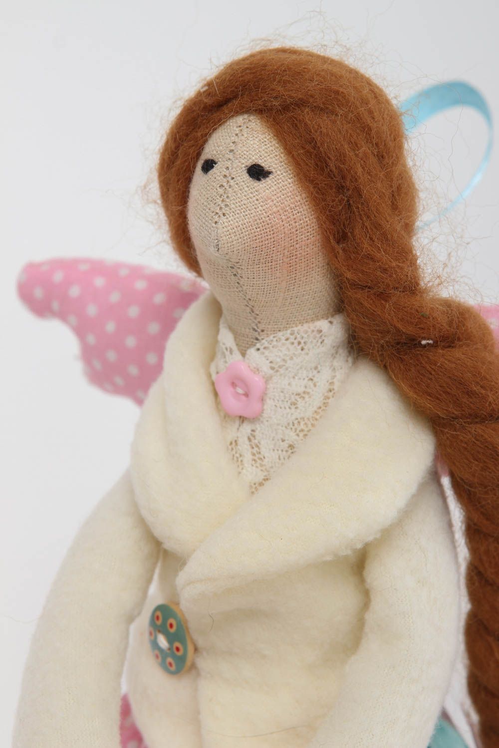 Juguete artesanal de algodón muñeco de peluche decorativo regalo original foto 3