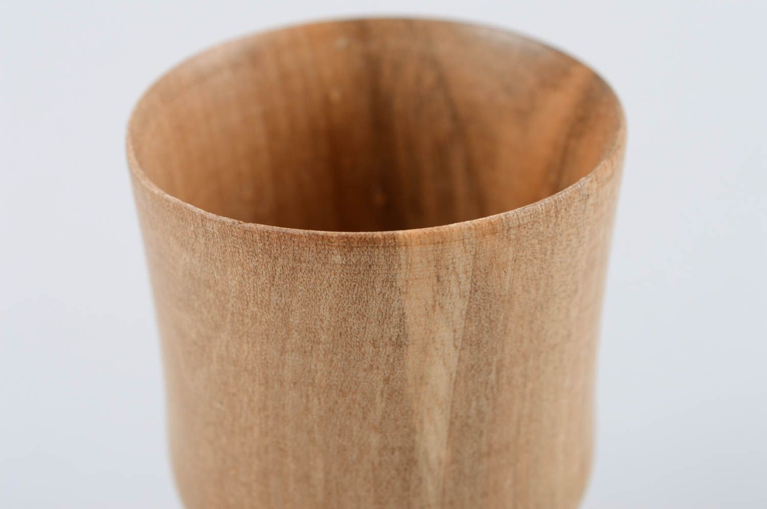 Copa para vino hecha a mano de madera vajilla moderna regalo original para amigo foto 4