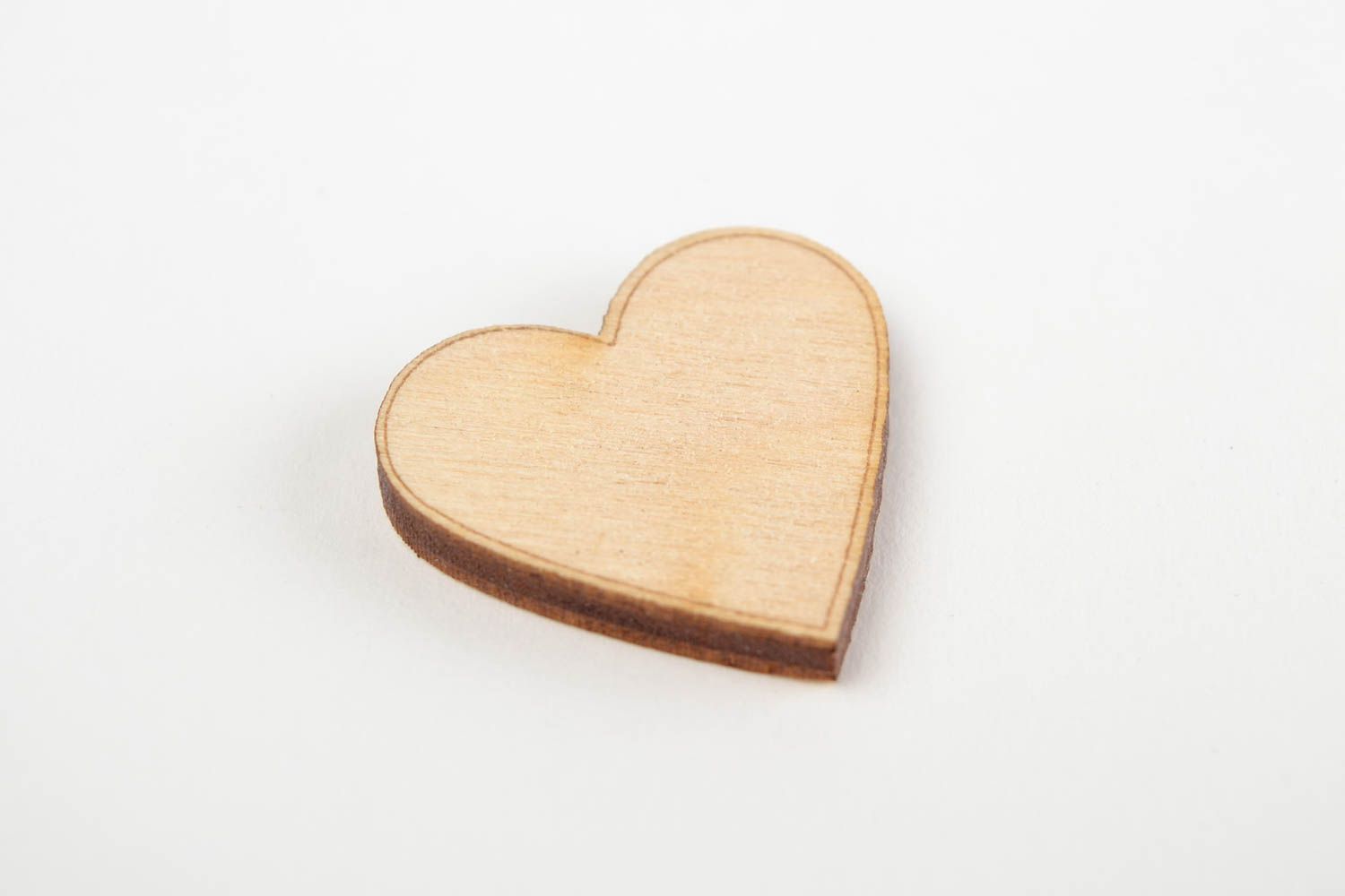 Holzartikel zum Gestalten handmade Miniatur Figur Herz Holz Rohling zum Bemalen foto 3