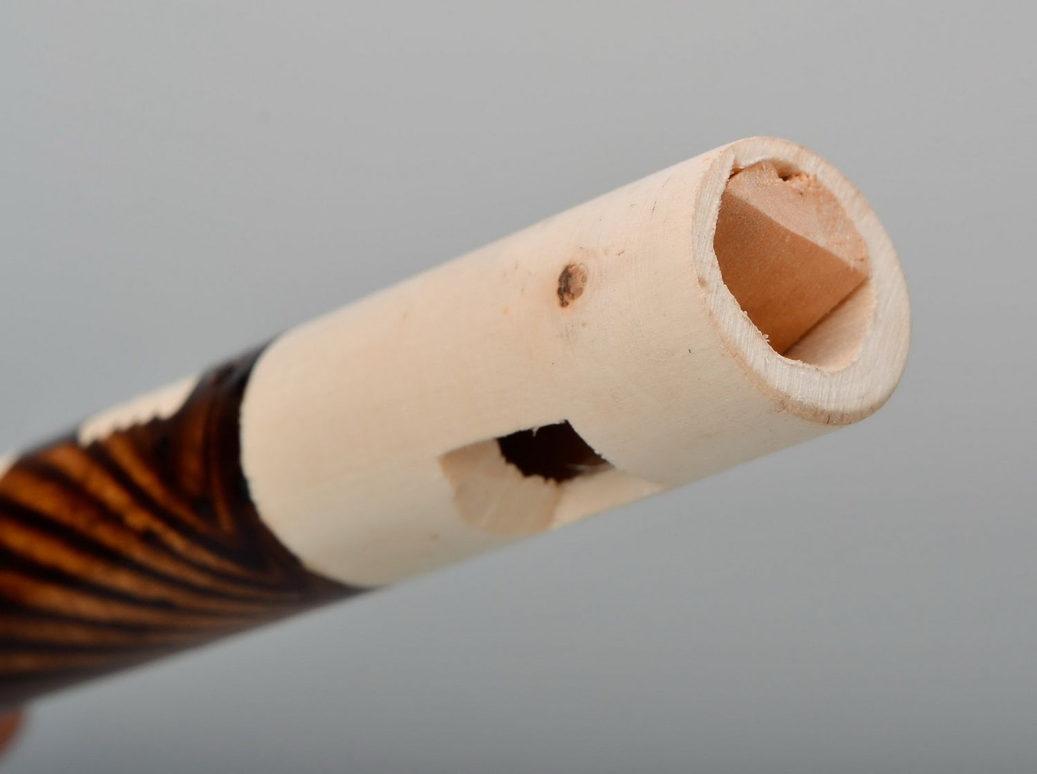 Wooden reed pipe photo 3