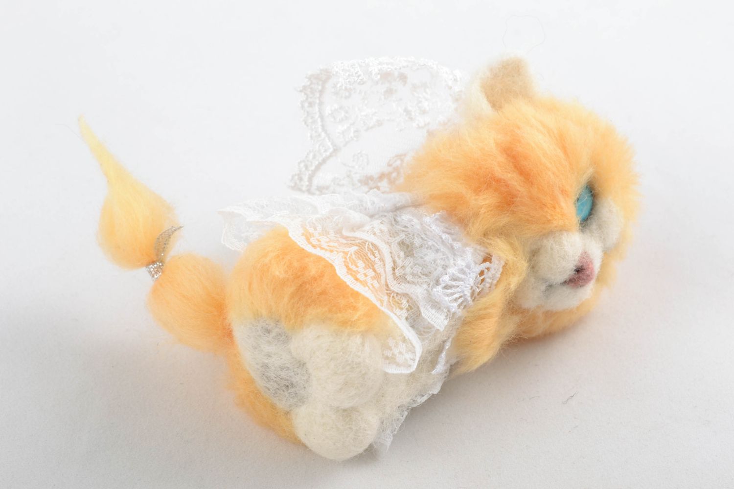 Мягкая игрушка ручной работы Кошка невеста фото 4