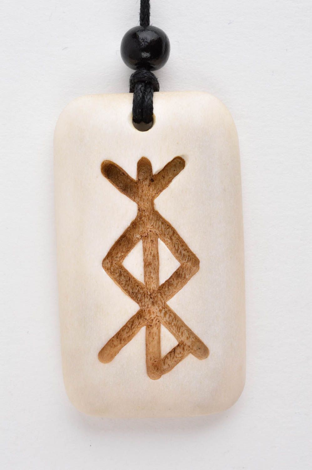 Pendentif os Bijou fait main avec image de rune original Accessoire homme photo 5