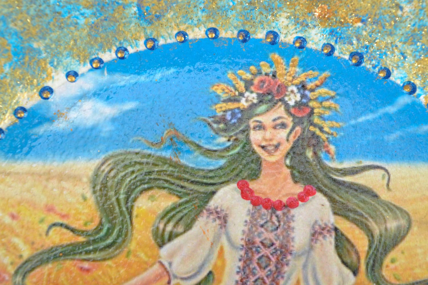 Assiette murale décorative L'Ukraine libre photo 4