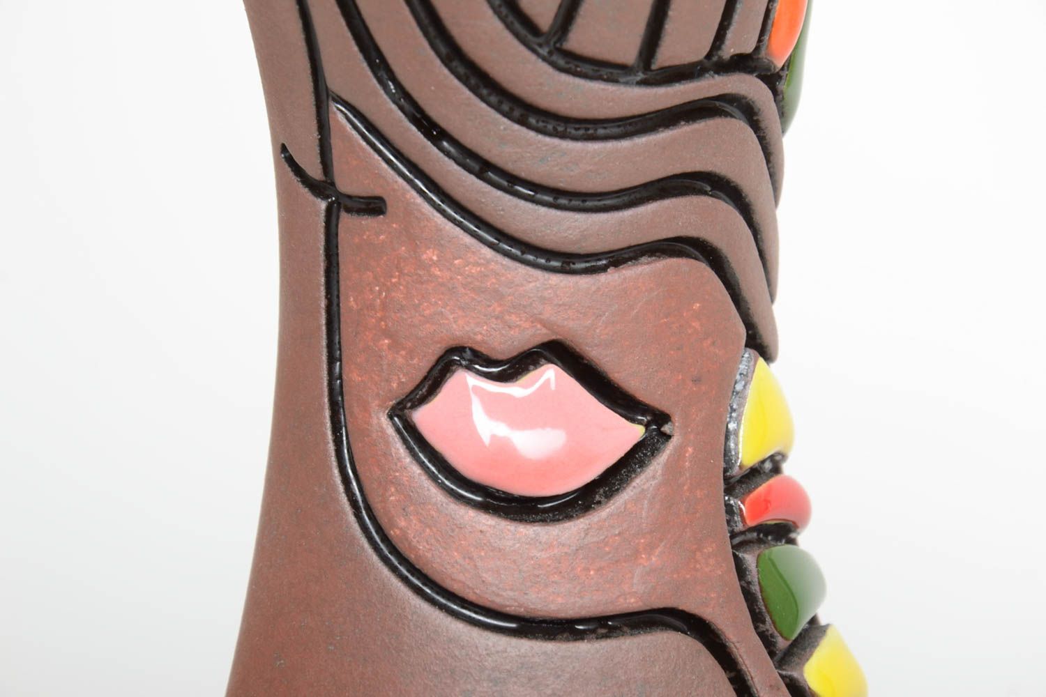 Handgemachte Keramik Designer Vase Haus Dekoration Geschenk für Frau toll 
 foto 3