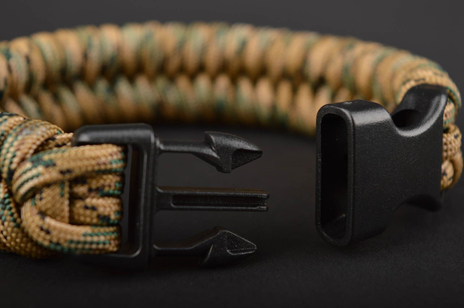 Brazalete de paracord hecho a mano pulsera de cuerda trenzada regalo original foto 4