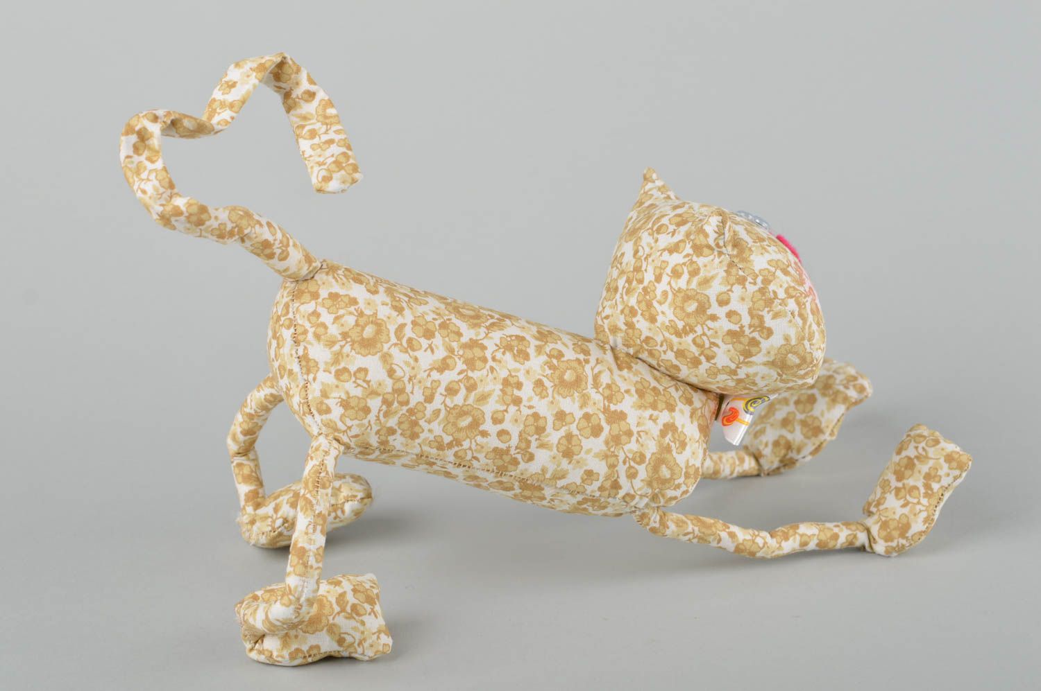 Schönes handmade Stoff Kuscheltier lustiges Stoff Tier kreative Geschenkidee foto 5