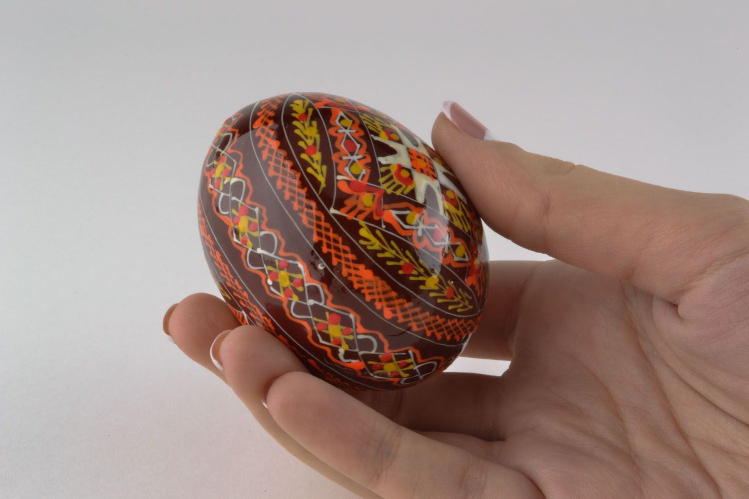  Huevo de Pascua hecho de madera  foto 2