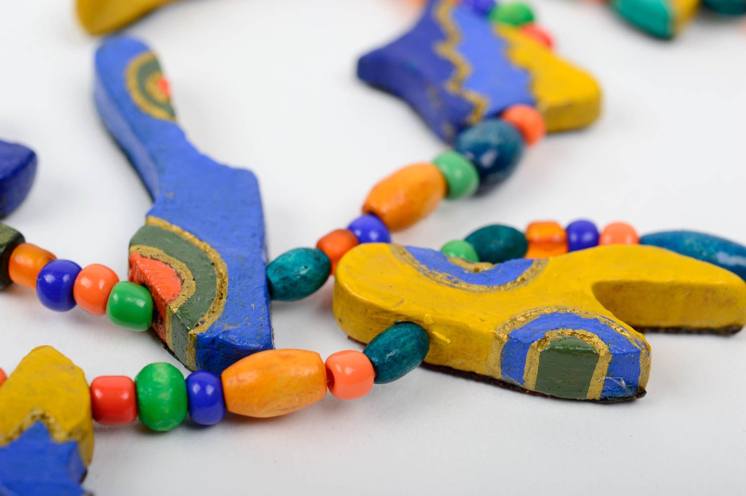Stylish handmade plastic necklace polymer clay ideas plastic jewelry designs photo 4