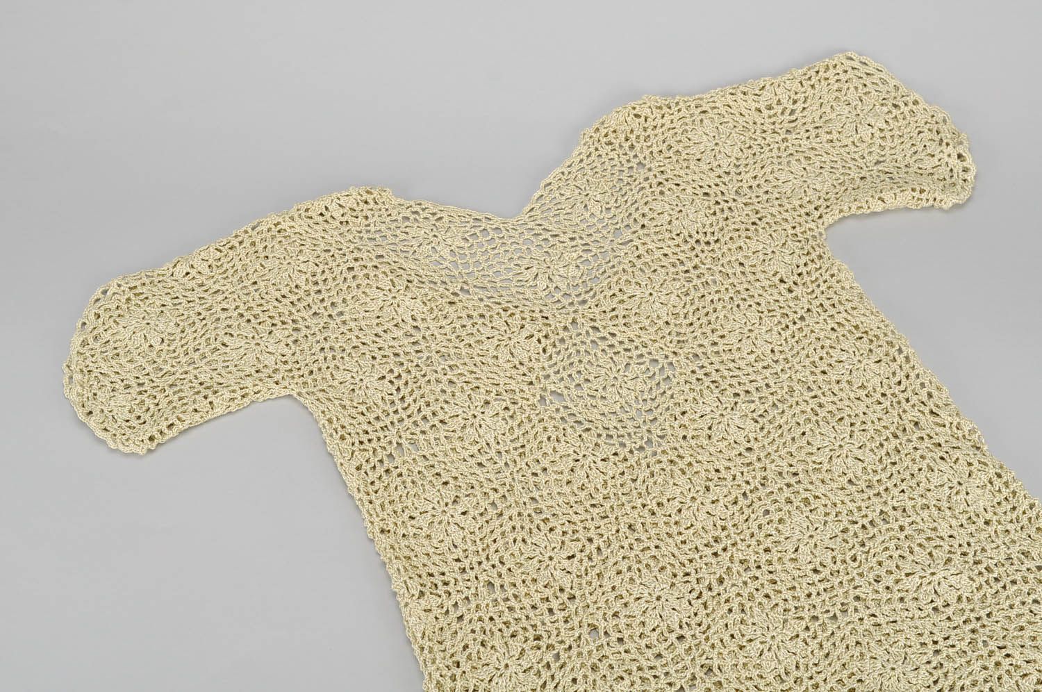 Tunique beige tricotée photo 3