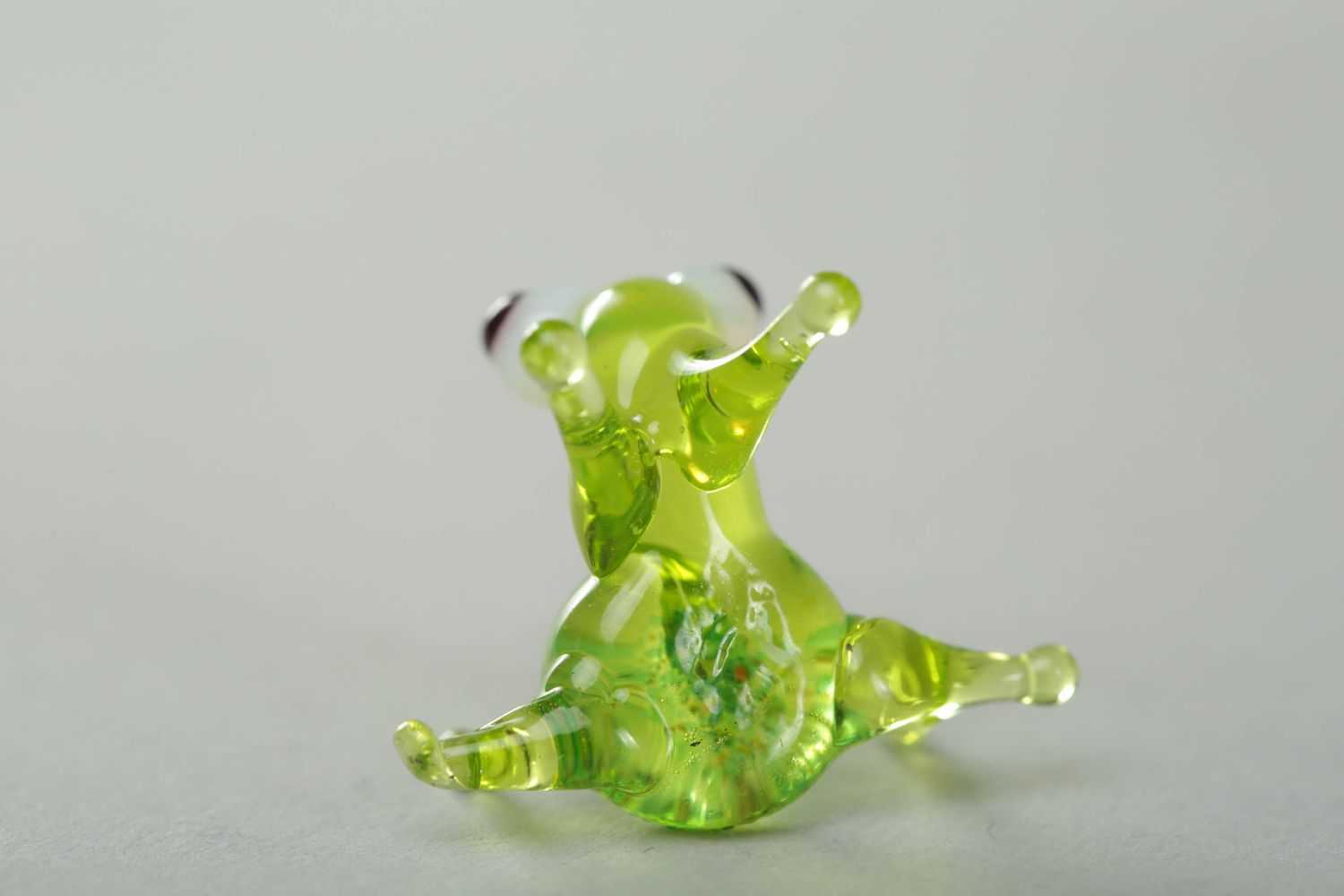 Figura de cristal de extraterrestre en técnica de lampwork foto 3