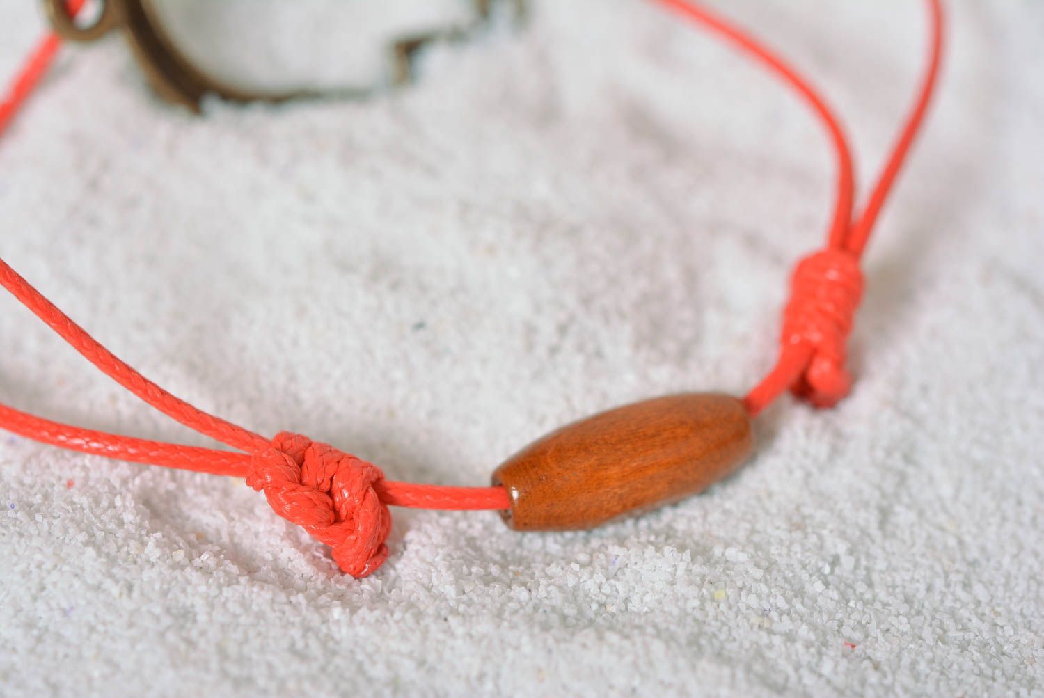 Pulsera hecha a mano de cordón accesorio para mujer regalo original foto 4