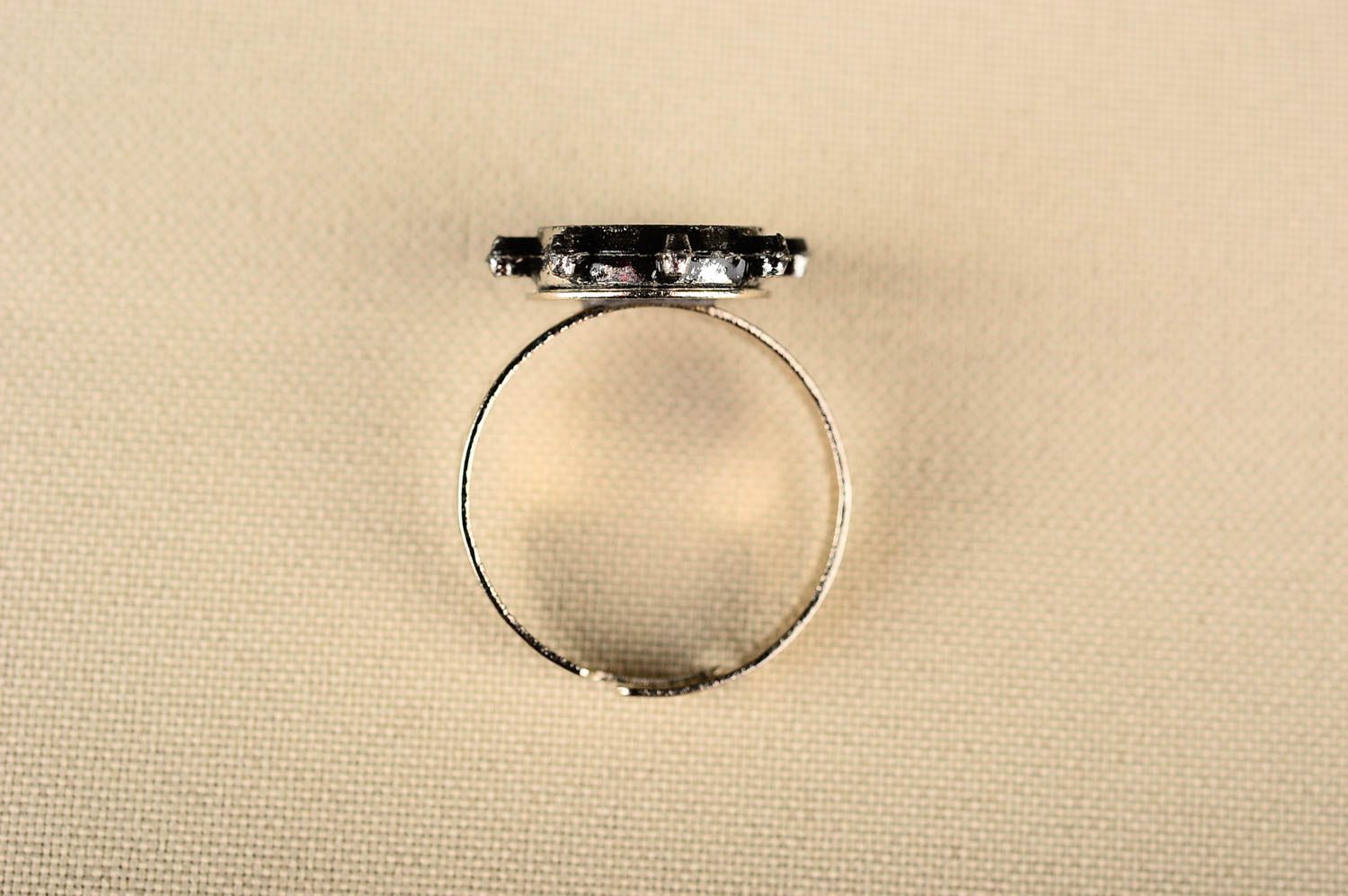 Handmade metal female ring jewelry in marine style designer accessory photo 5
