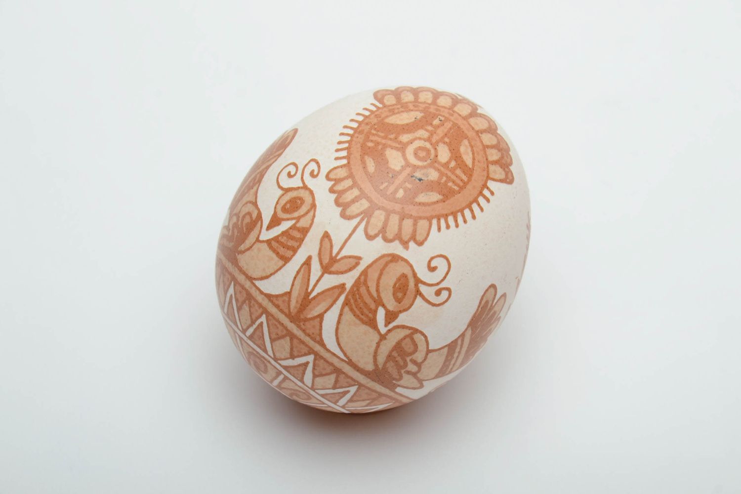 Chicken egg with designer painting photo 2