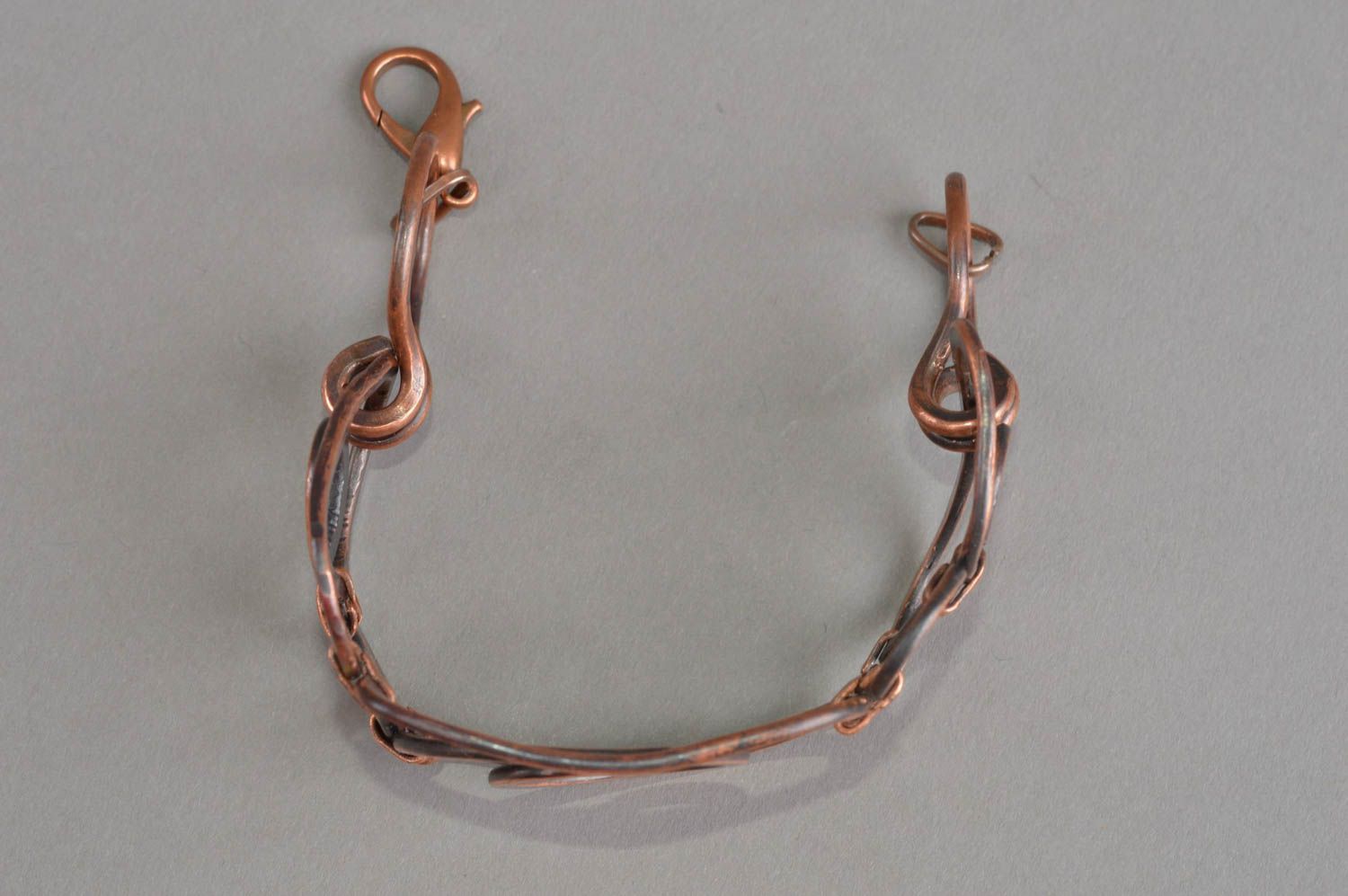 Pulsera de cobre artesanal accesorio para mujer regalo original adorno  foto 3