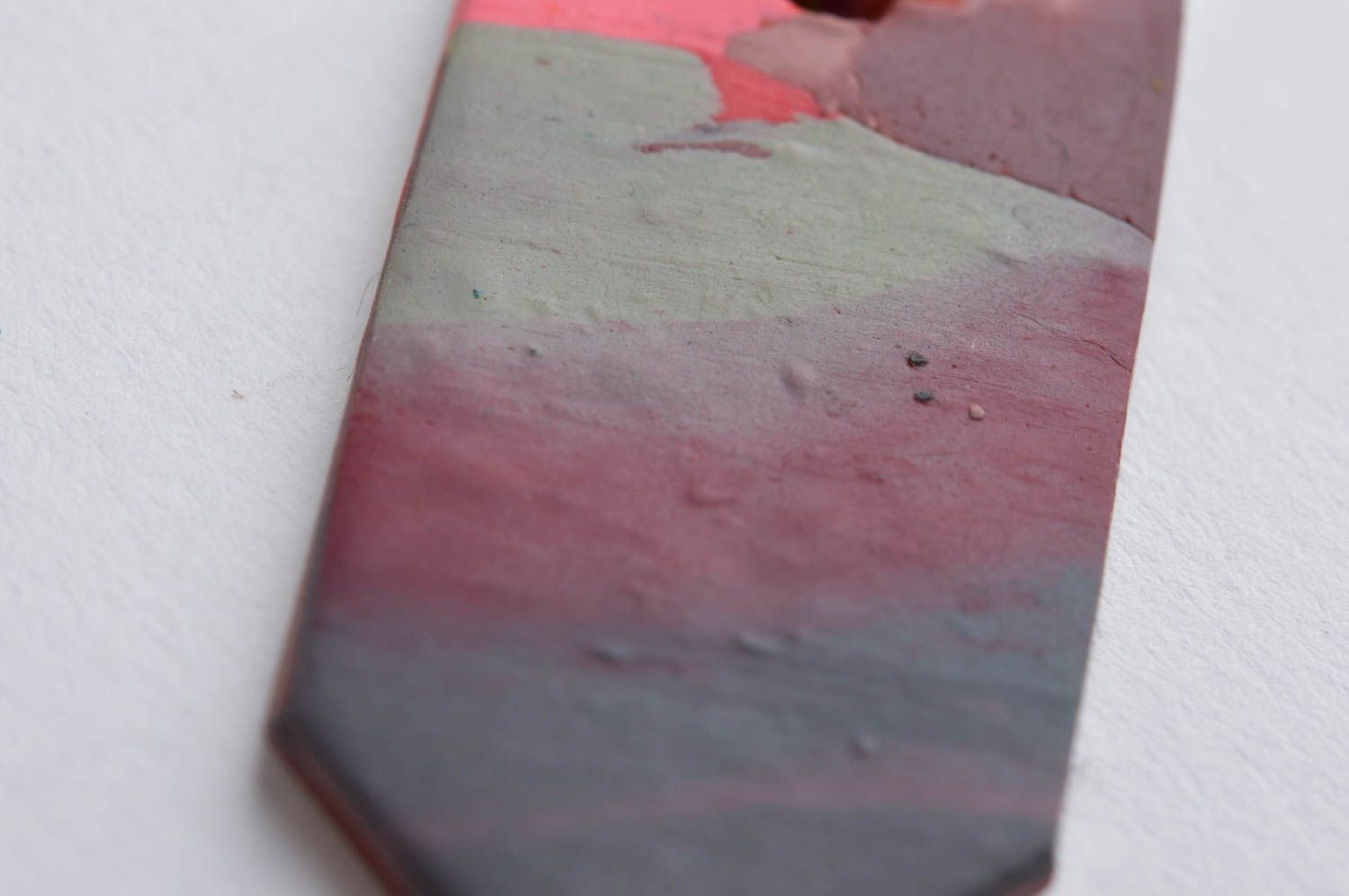 Модные серьги украшение ручной работы серьги из полимерной глины разноцветные фото 5