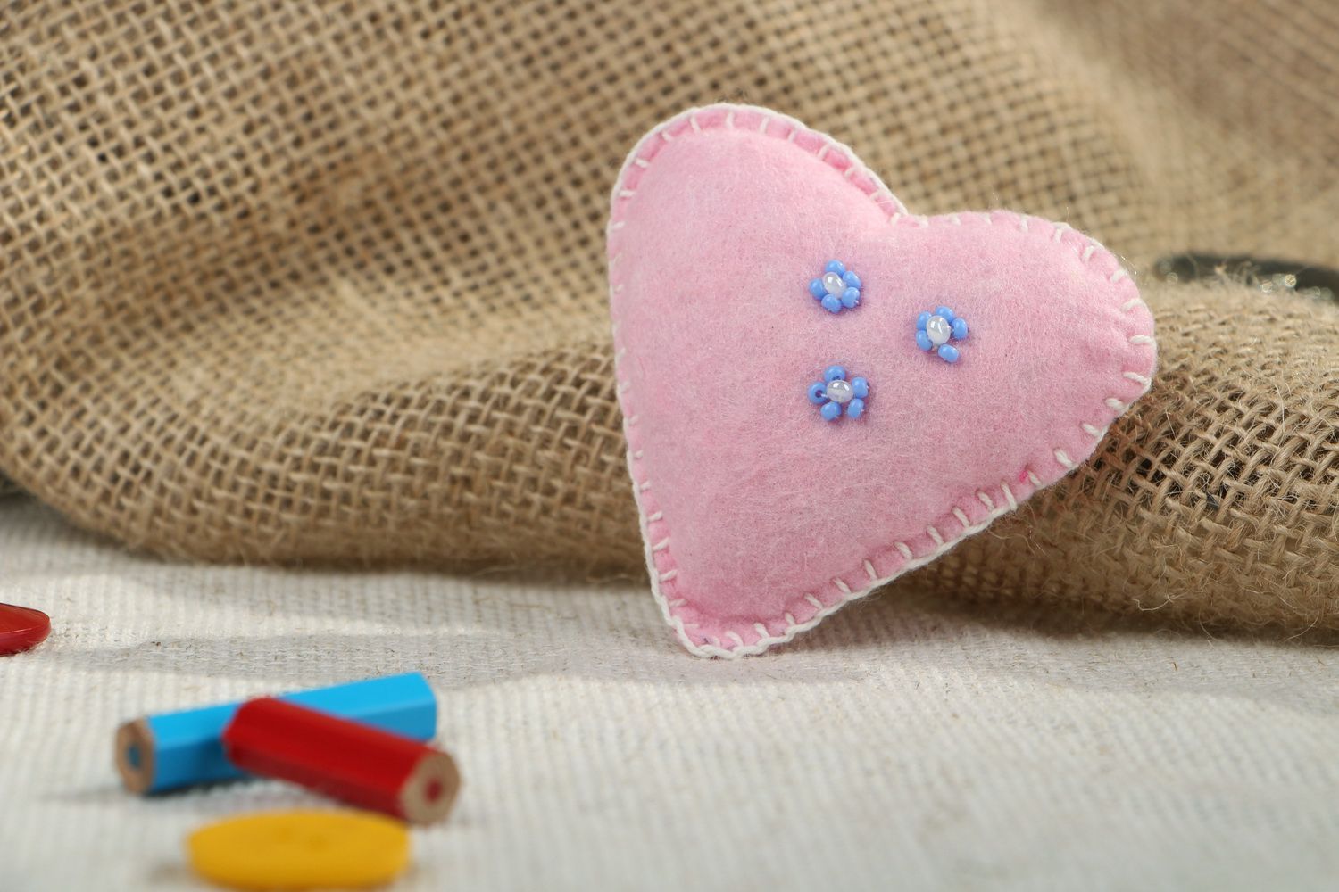 Corazón decorativo de color rozado foto 5