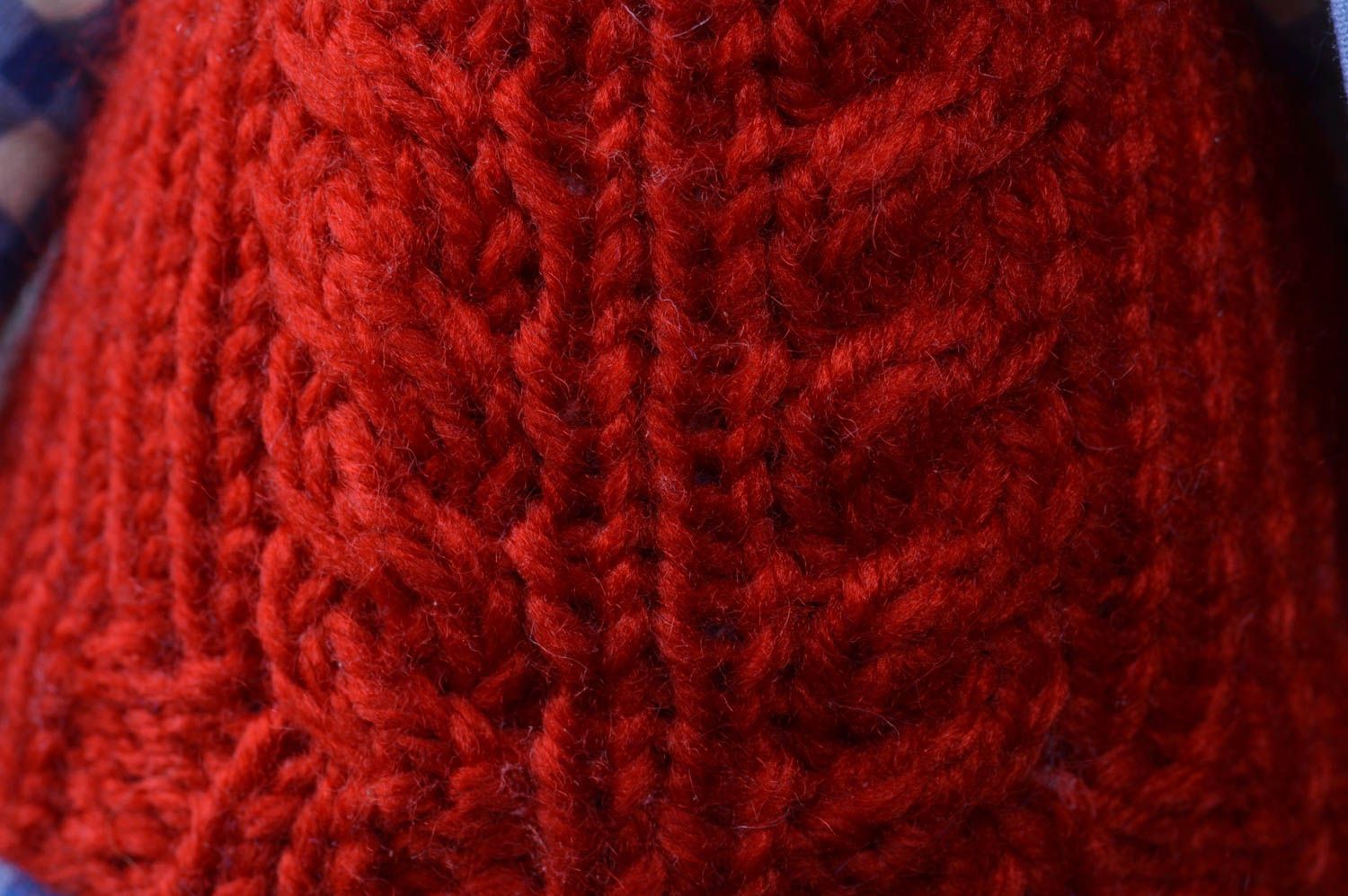 Knuddeliges Textil Kuscheltier Hase stilvoll angezogen handmade Schmuck für Deko foto 4