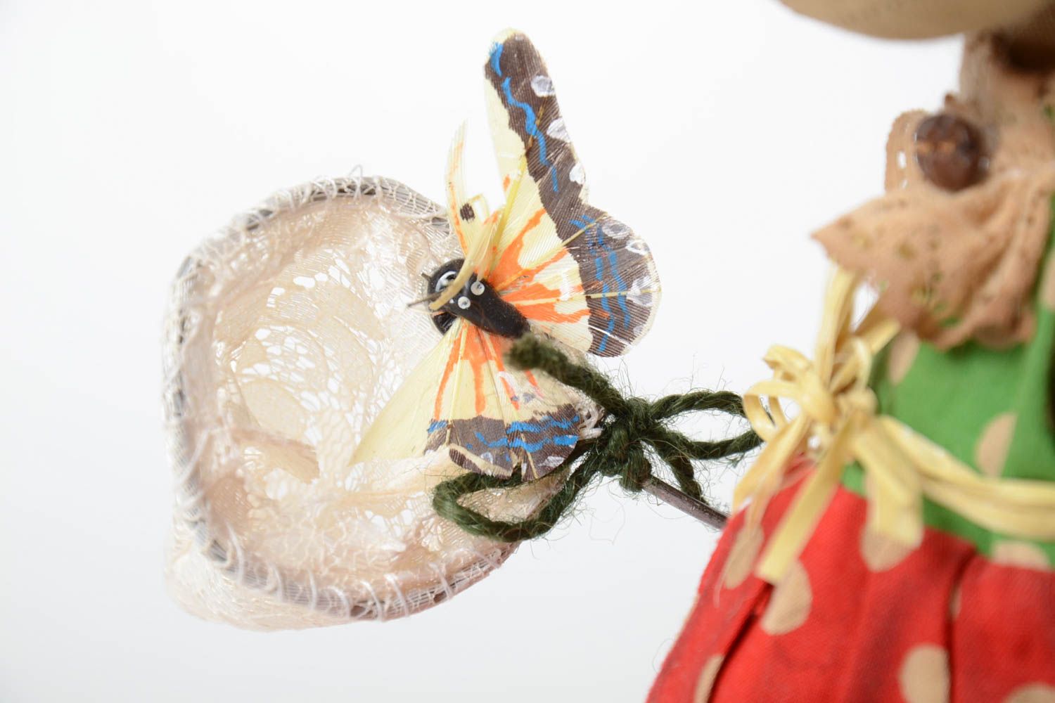 Peluche grenouille faite main aromatisée au café et vanille décoration originale photo 3