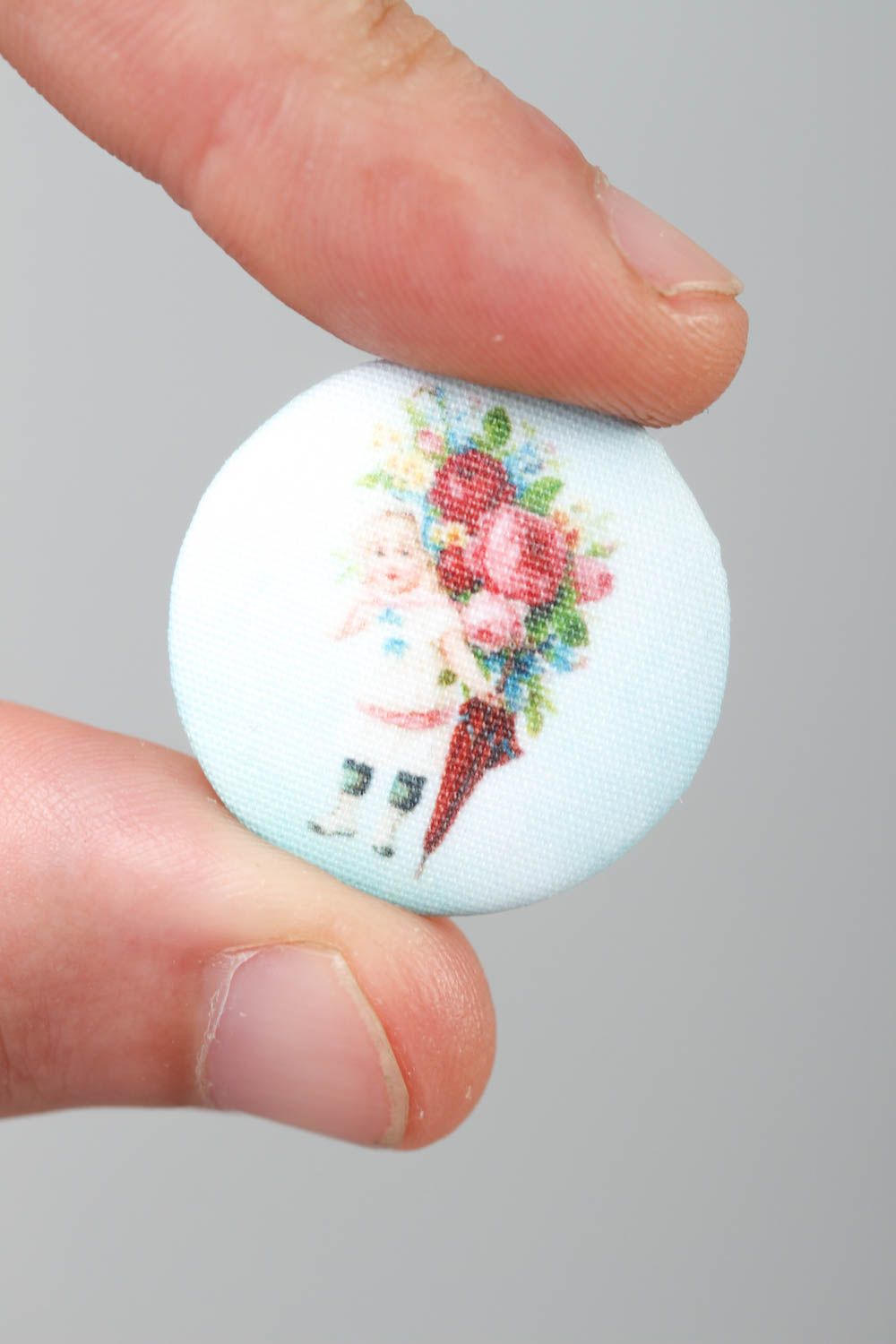 Botón original artesanal material para manualidades accesorio para ropa Flores foto 5