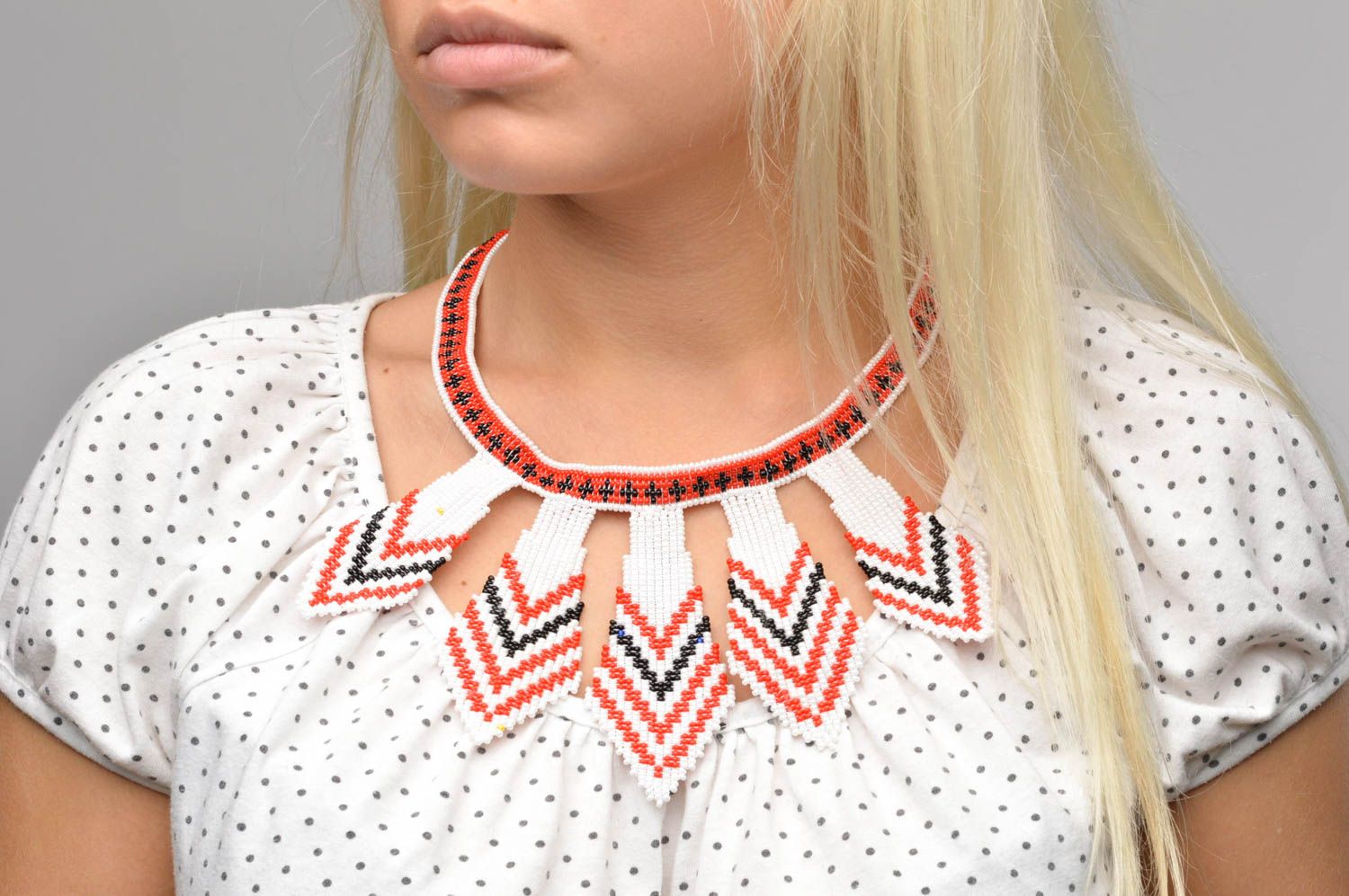 Collar de abalorios artesanal regalo original para mujeres bisutería de moda foto 3