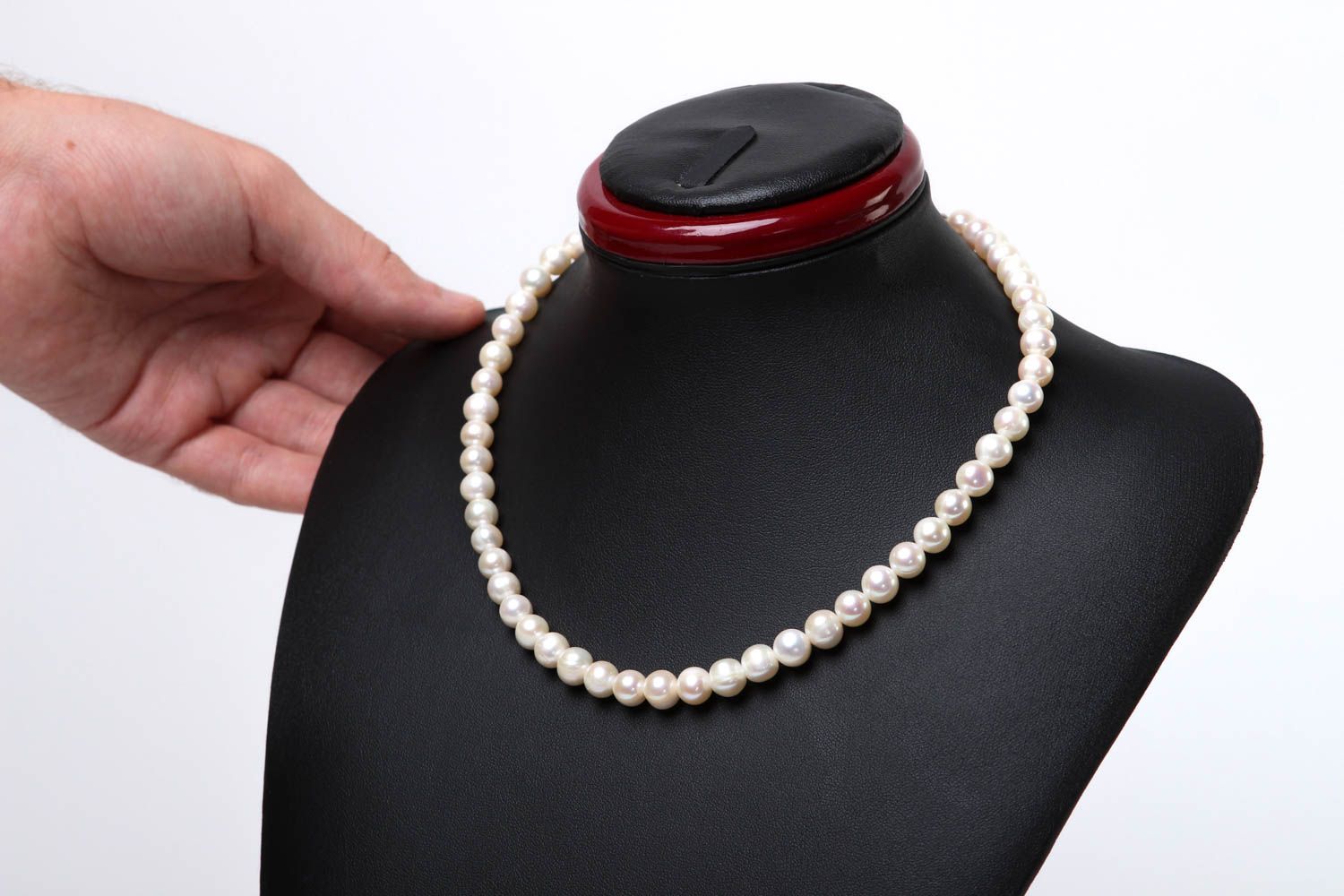 Collier perles naturelles Bijou fait main élégant cadeau Accessoire femme photo 5