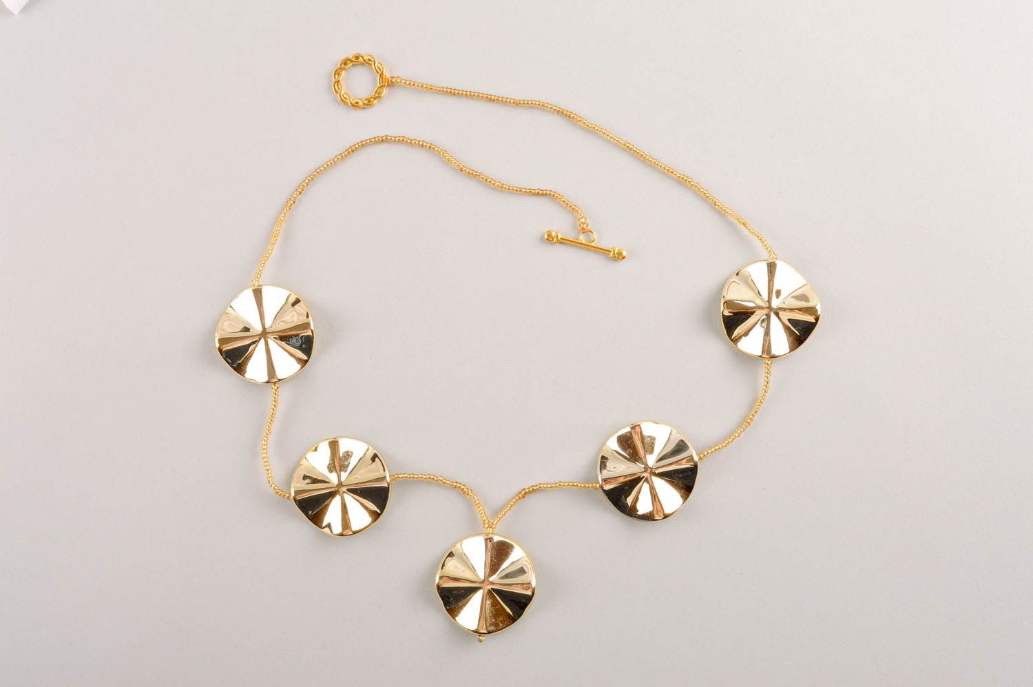 Handmade stylish accessory beautiful beaded necklace elegant necklace gift photo 5