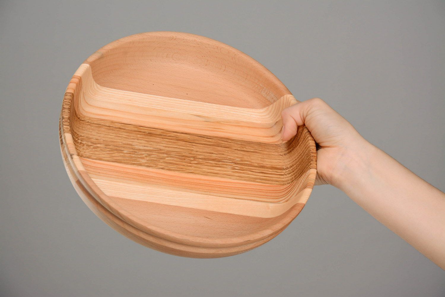 Wooden plate for dry products photo 5