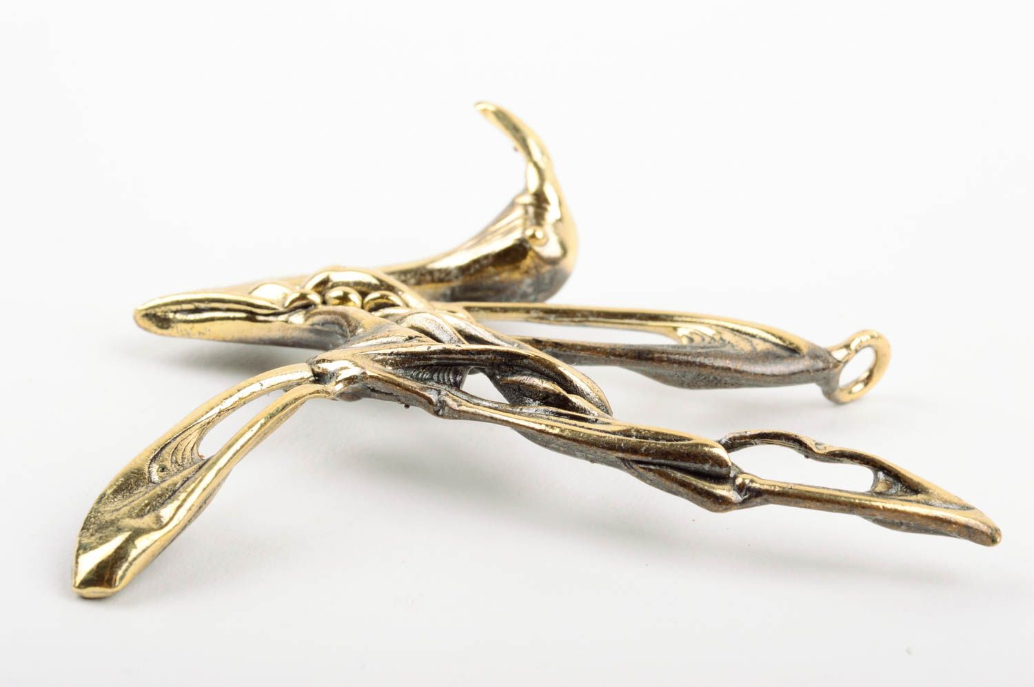 Beautiful handmade brass pendant metal neck pendant handcrafted jewelry photo 2