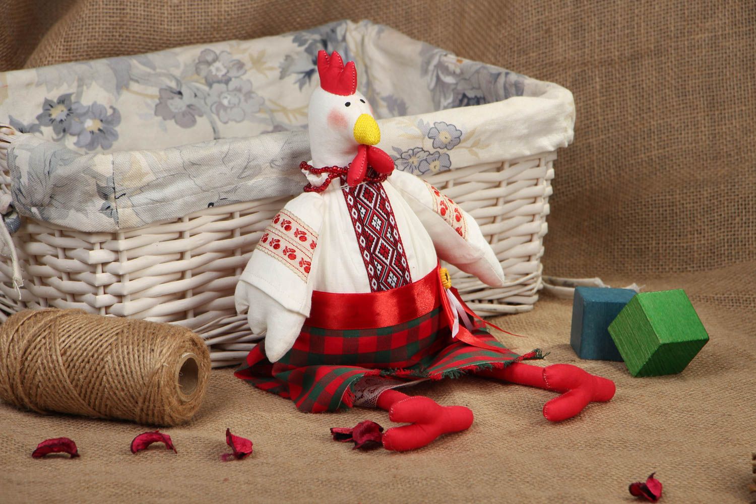 Мягкая игрушка текстильная Курица фото 5