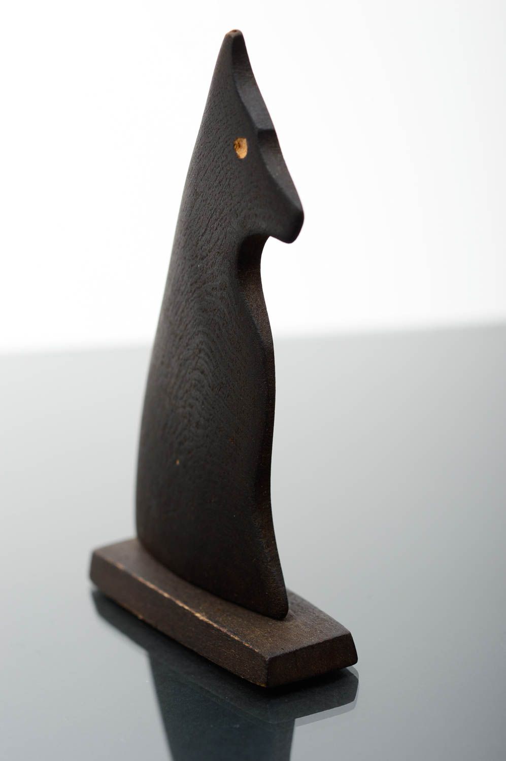 Figura de madera hecha a mano perro objeto de decoración regalo original foto 2