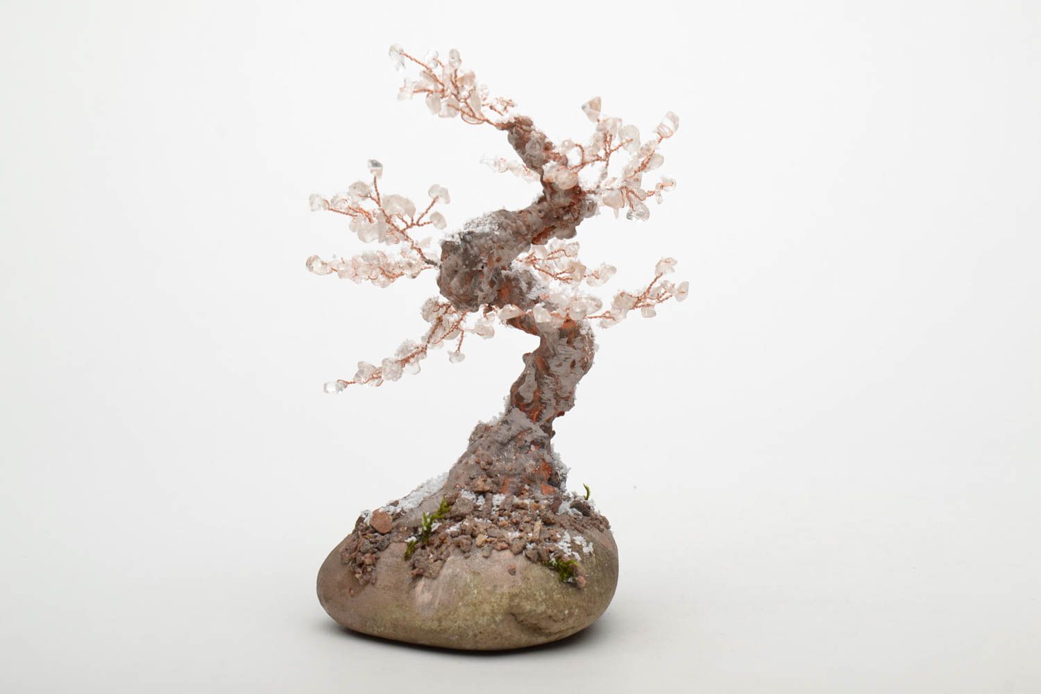 Decorative bonsai tree with natural stones photo 5