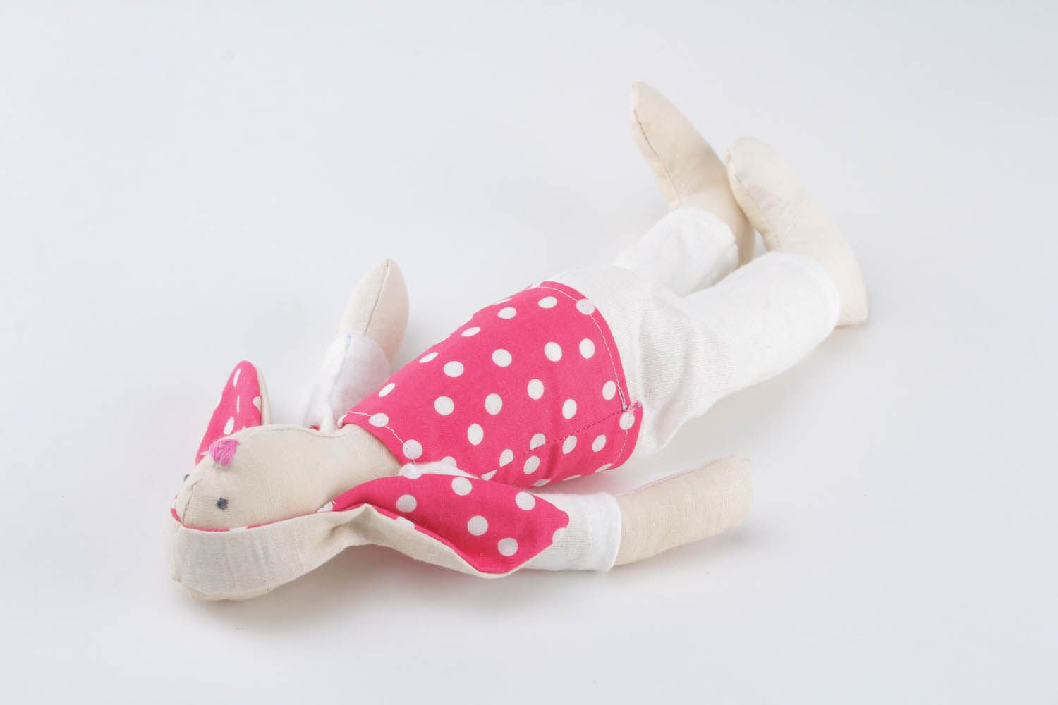 Textile doll in the shape of a bunny  photo 5