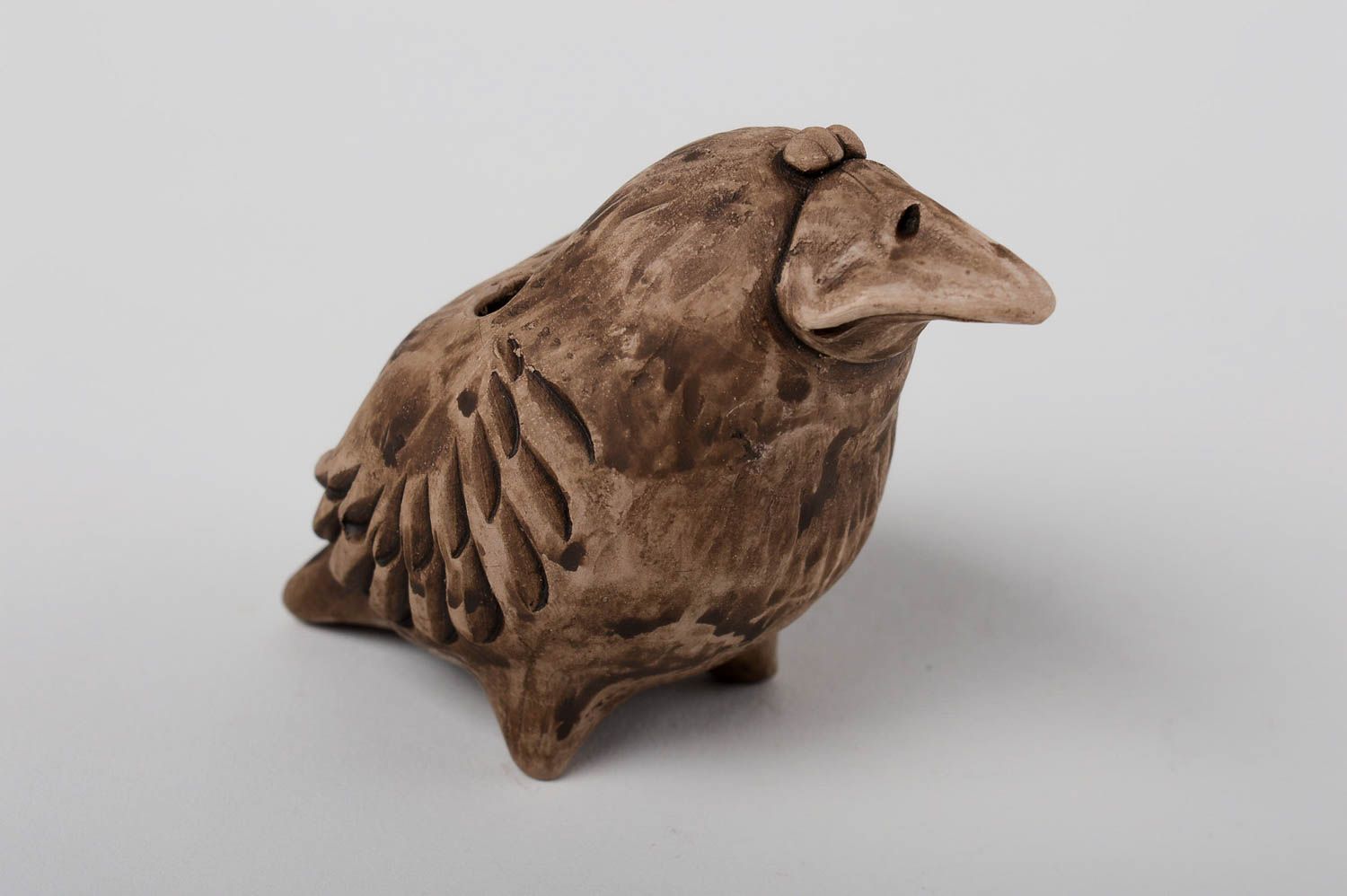 Animaux, Sifflet Oiseaux en bois sculpté