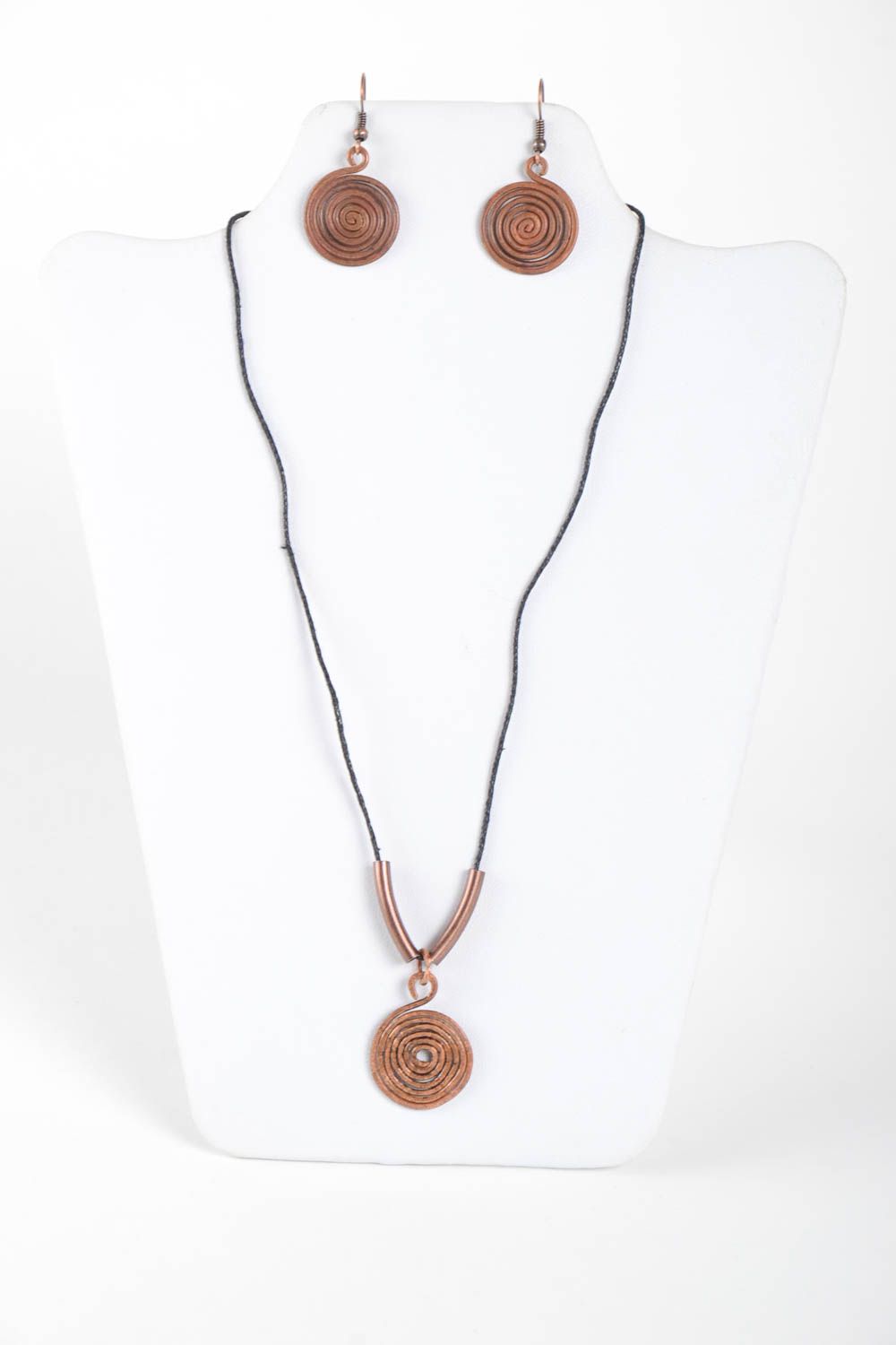 Handmade copper jewelry copper wire pendant copper earrings copper jewelry photo 2