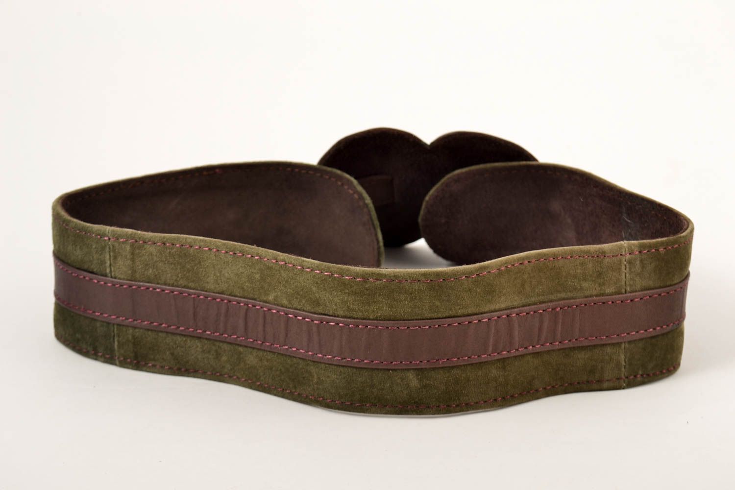 Cinturón de cuero hecho a mano accesorios de cuero natural regalo para mujer  foto 5