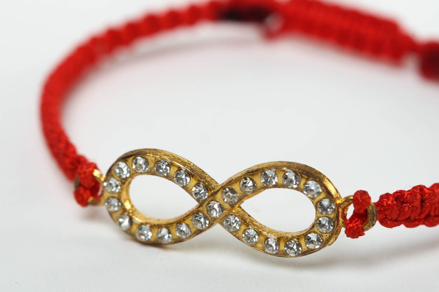Armband für Damen handgefertigt rotes Armband effektvoll Designer Schmuck schön foto 3