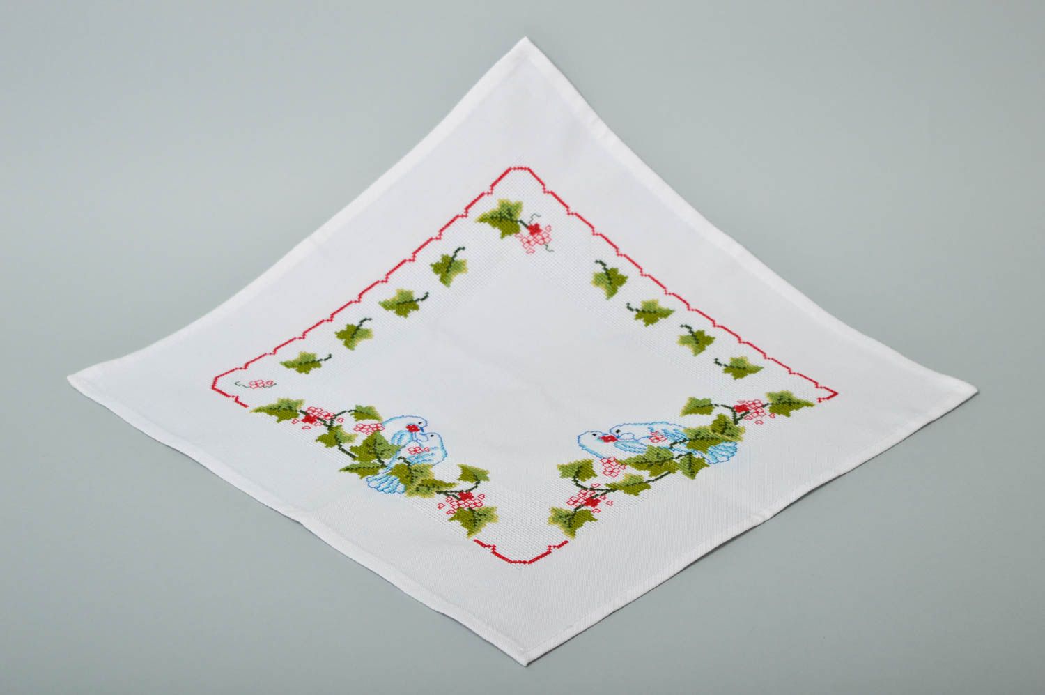 Handmade stylish napkin unusual embroidered napkin designer home textile photo 2