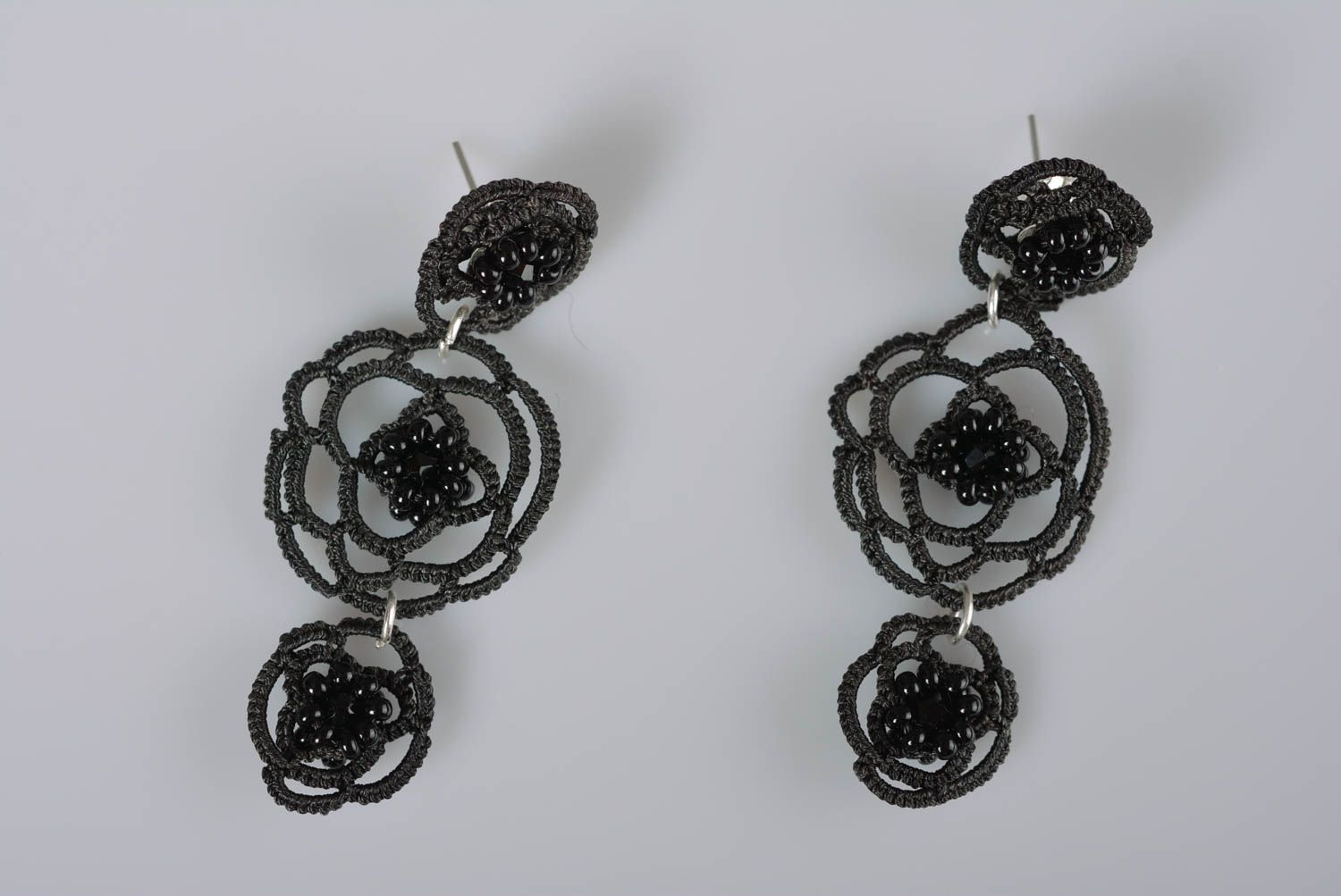 Long earrings beaded jewelry handmade jewelry dangling earrings gifts for girl photo 4