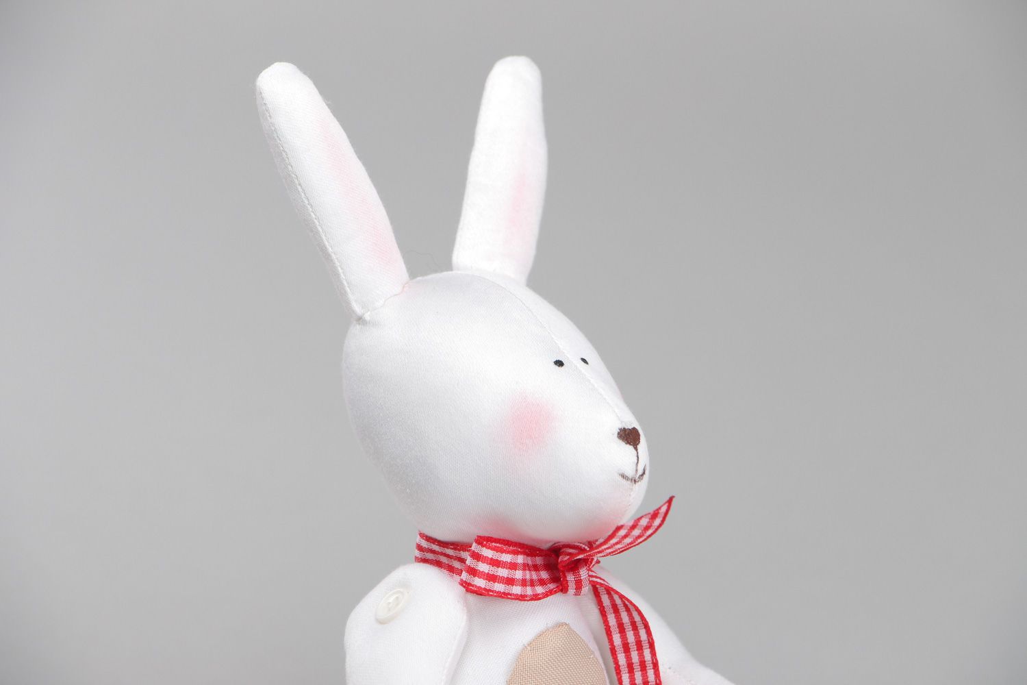 Nice handmade children's soft toy hare photo 2