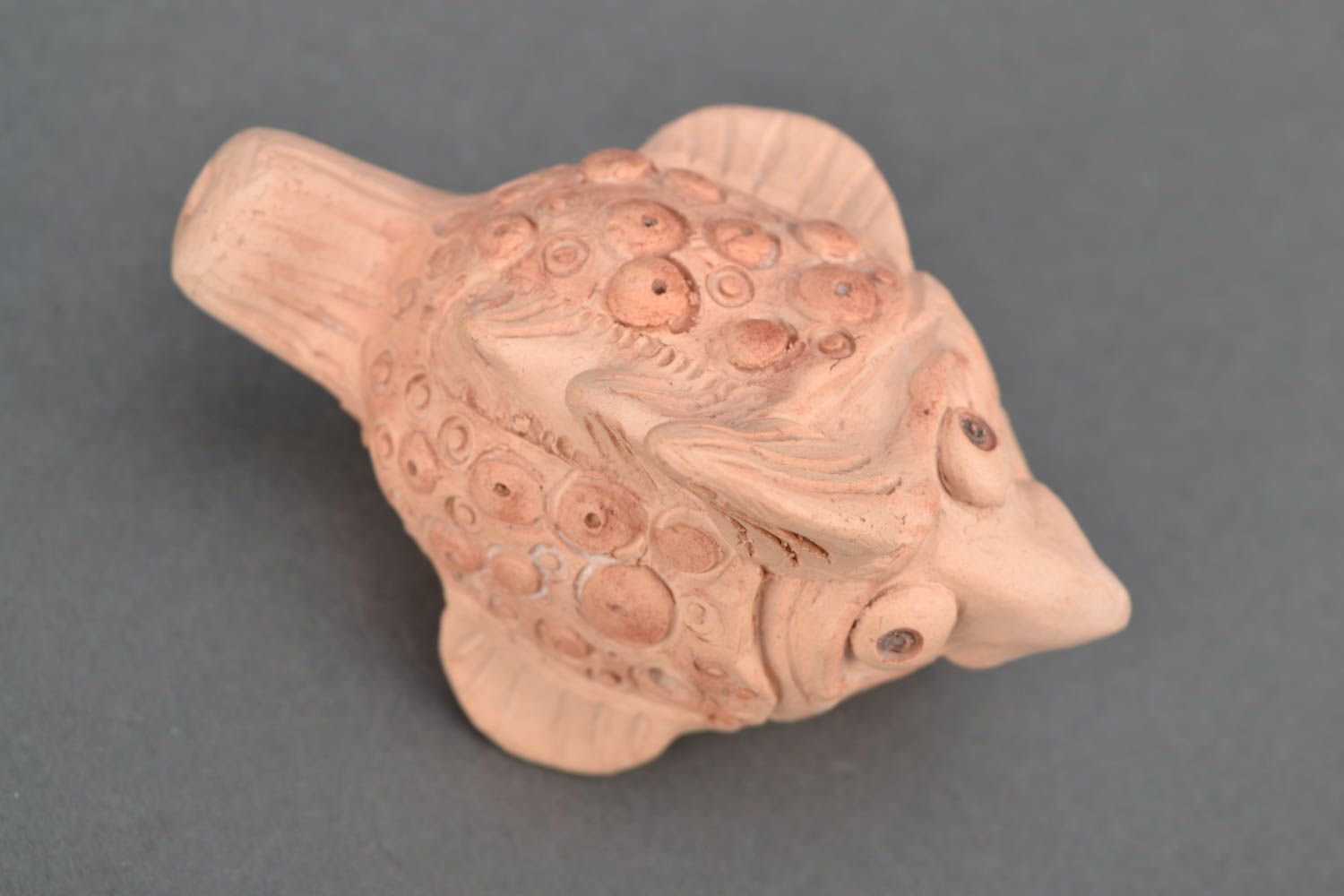 Ceramic penny whistle Fish photo 4