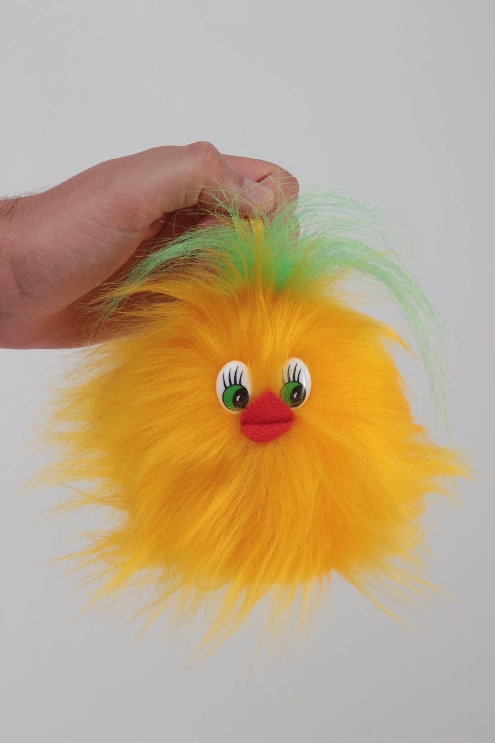 Handmade Spielzeug Vogel Kuscheltier für Kleinkinder Deko zum Aufhängen  foto 5