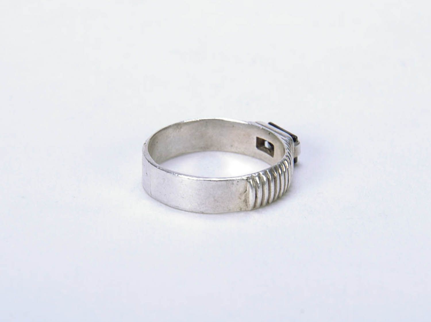 Silber Ring mit Steinen foto 2