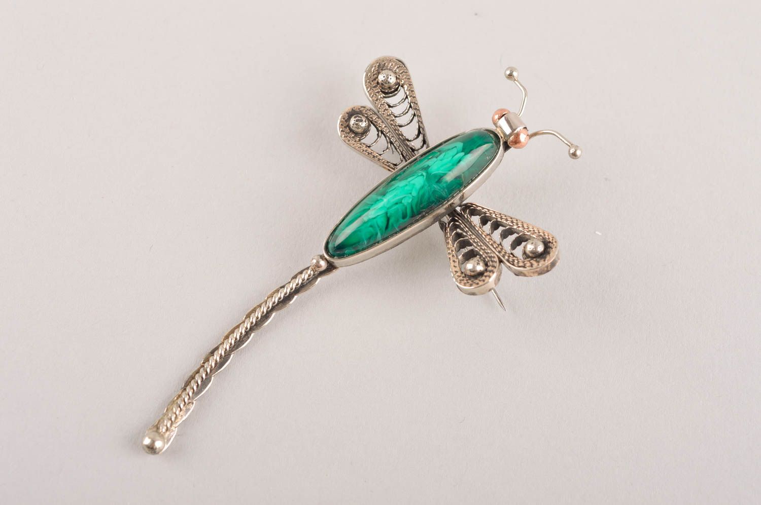 Broche hecho a mano con forma de libélula accesorio de moda regalo personalizado foto 2
