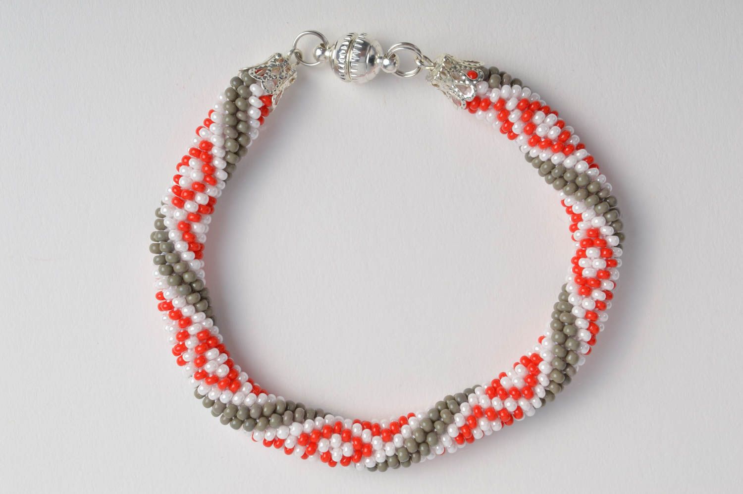 Handmade colorful cord bracelet beaded wrist jewelry stylish designer bracelet photo 2