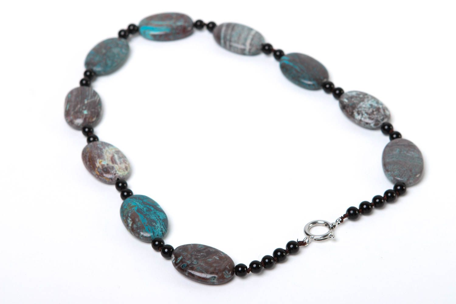 Halskette für Frauen handgefertigt Perlen Schmuck elegant Geschenk für Frauen foto 4