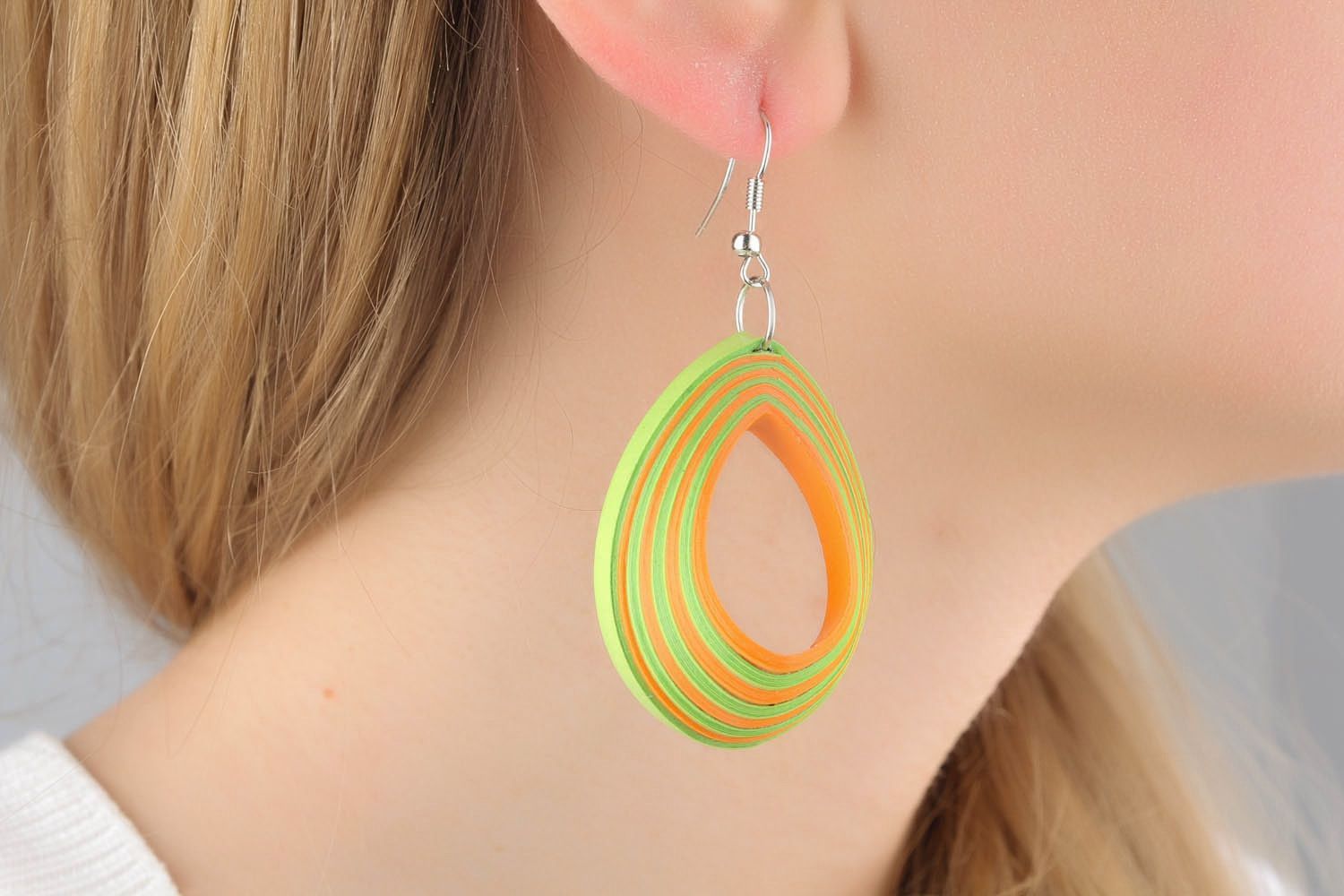Oval earrings photo 1