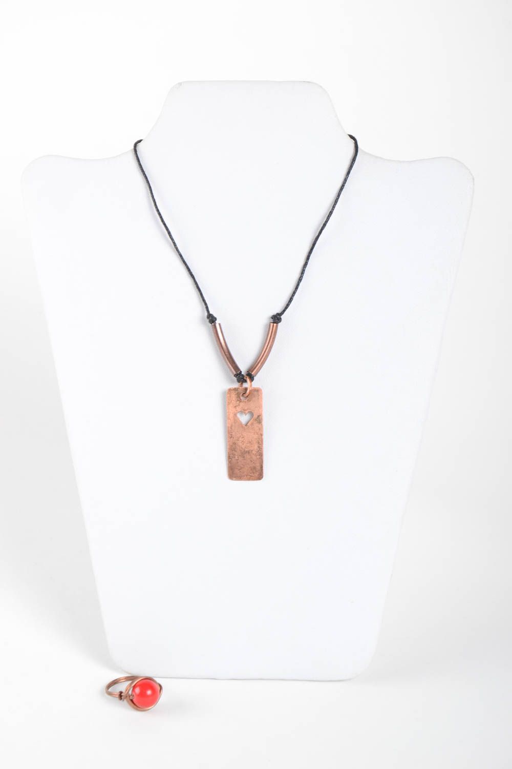 Handmade copper jewelry copper wire pendant copper ring copper jewelry photo 2